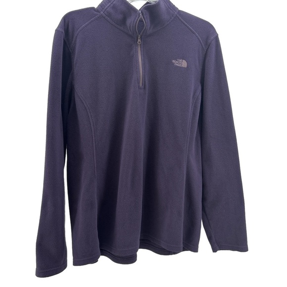The North Face Purple Quarter-Zip Pullover - Picture 2 of 3